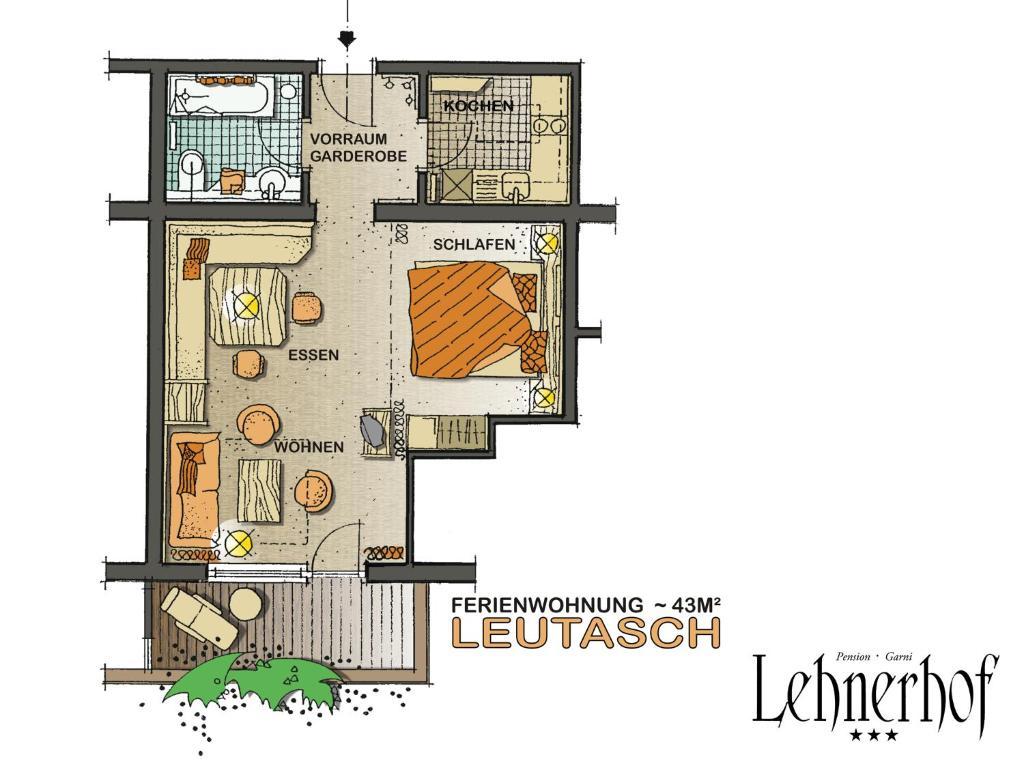 Pension Lehnerhof Leutasch Quarto foto