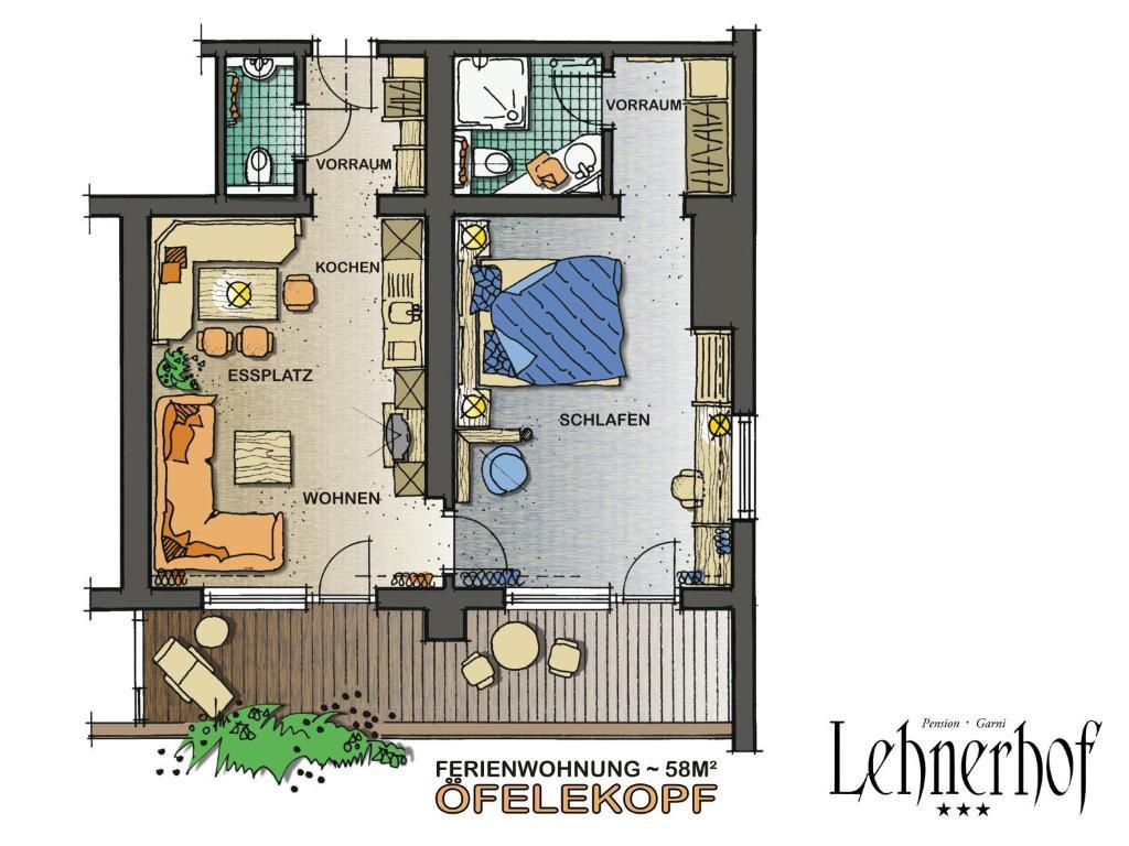 Pension Lehnerhof Leutasch Quarto foto